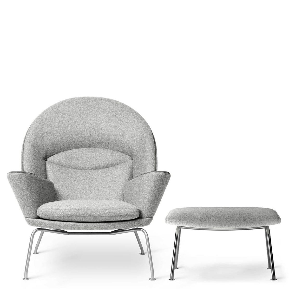 Hans Wegner CH468 Oculus Chair & CH466 Footstool Set – FJØRN Scandinavian