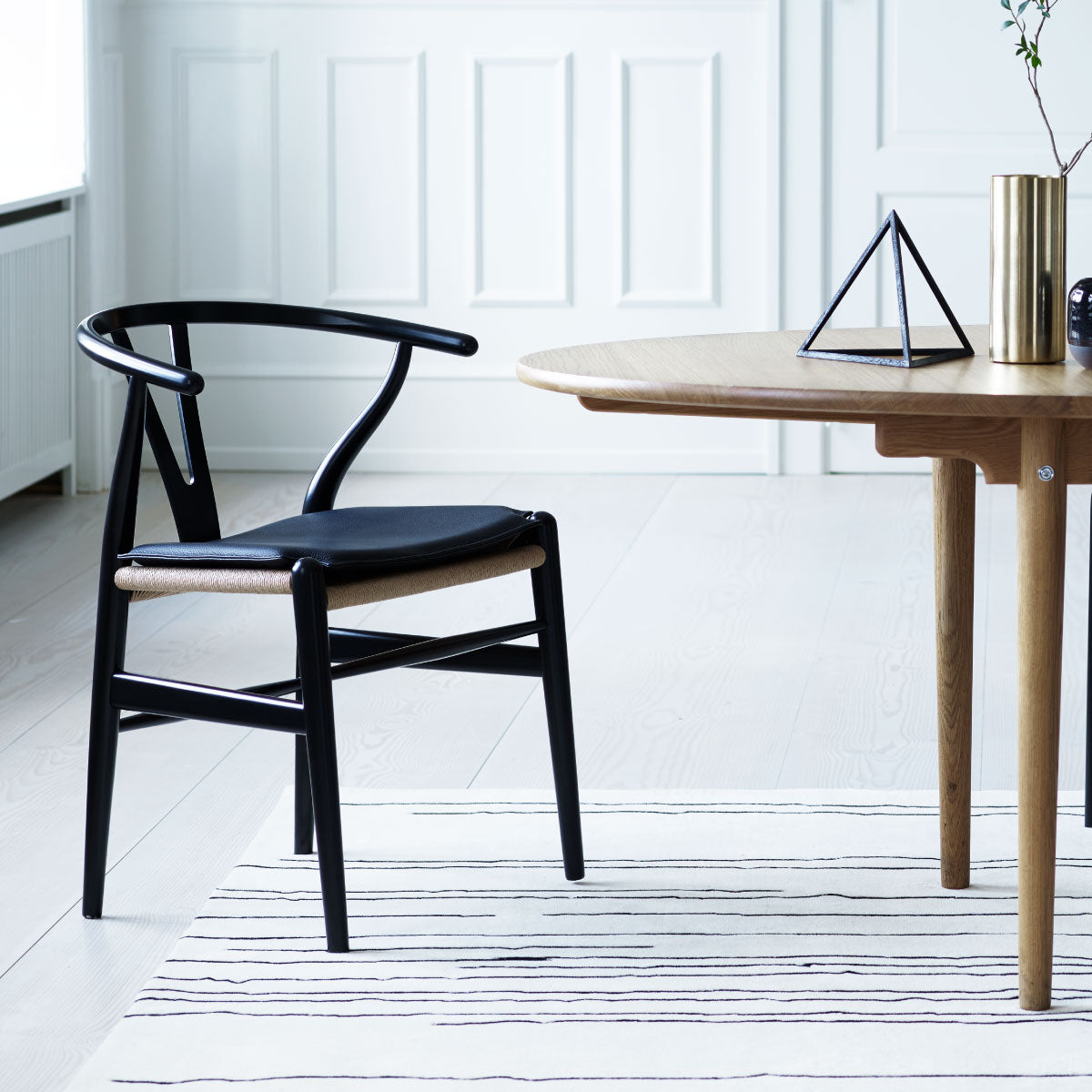 Grey discount wishbone chair