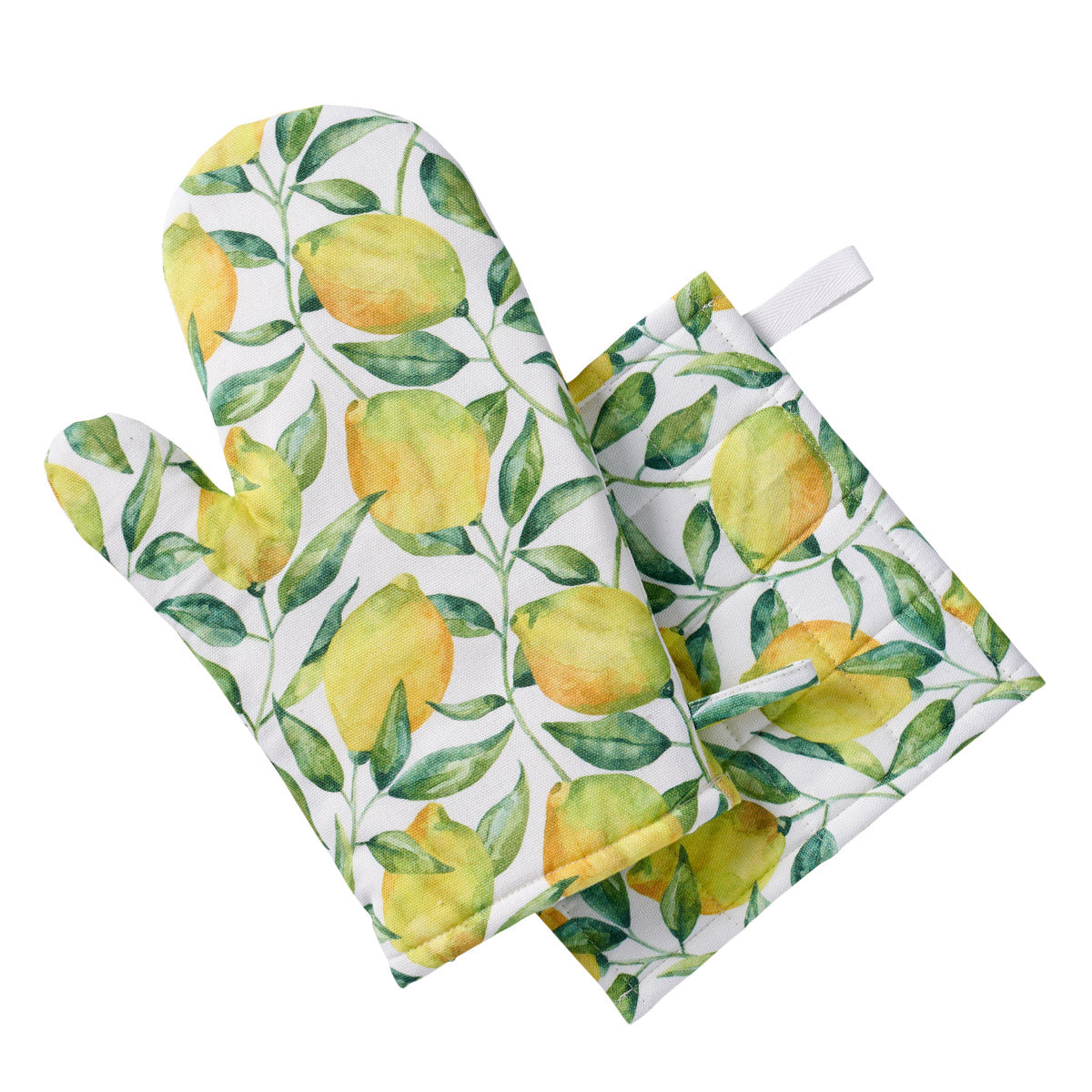 Lemon Grove Oven Mitt Set