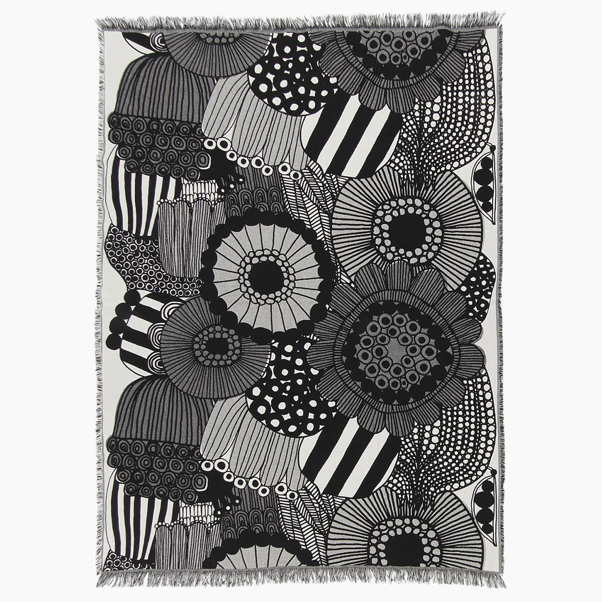 Siirtolapuutarha Blanket, Off-White/Black – FJØRN Scandinavian